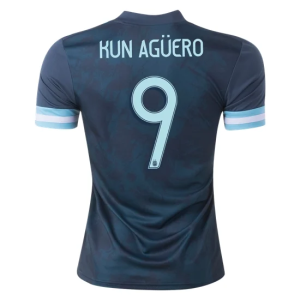 Argentinien Sergio Kun Agüero 9 Auswärts Trikot 2020 - Kurzarm