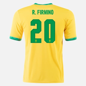 Brasilien Roberto Firmino 20 Heim Trikot Home 20-21 - Kurzarm
