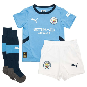 Günstige Fußballtrikots Manchester City kinder Heim Trikotsatz 2024/25
